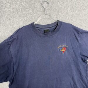 Vintage Bellagio Las Vegas T Shirt, Blue Size XL Men Casino Embroidered 90s Fade